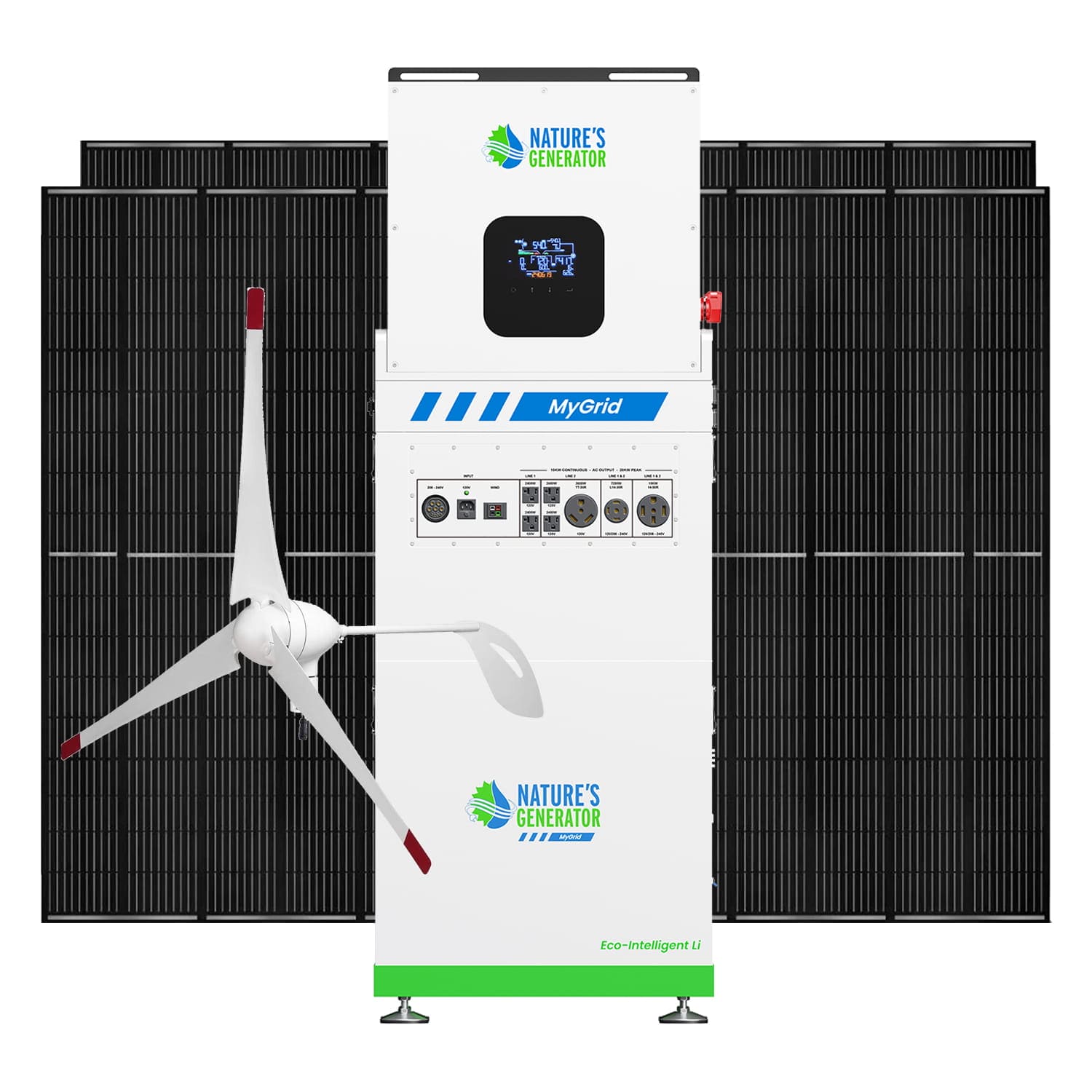 Nature's Generator MyGrid 10K Solar and Wind Generator for Home