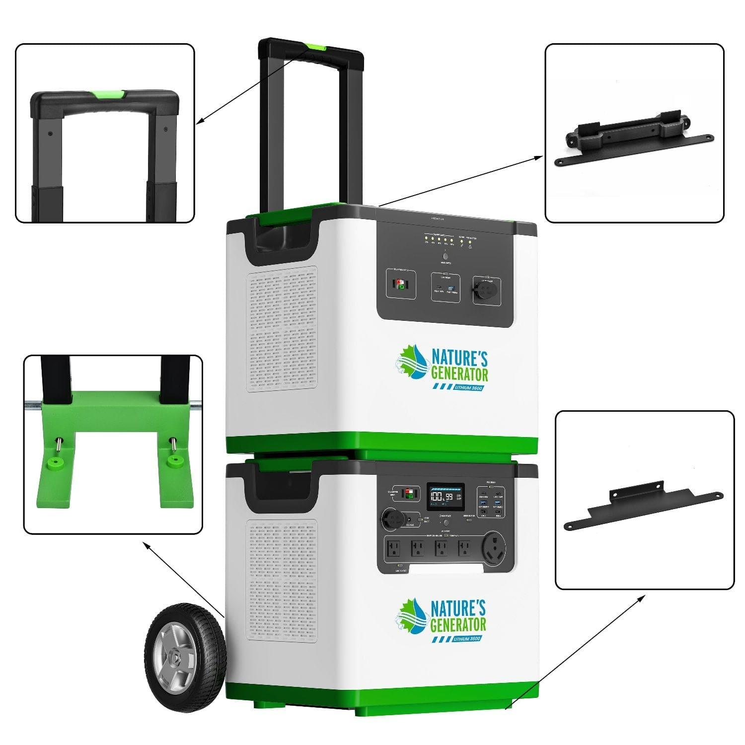 Nature's Generator Lithium 3600/6000 Heavy Duty Cart