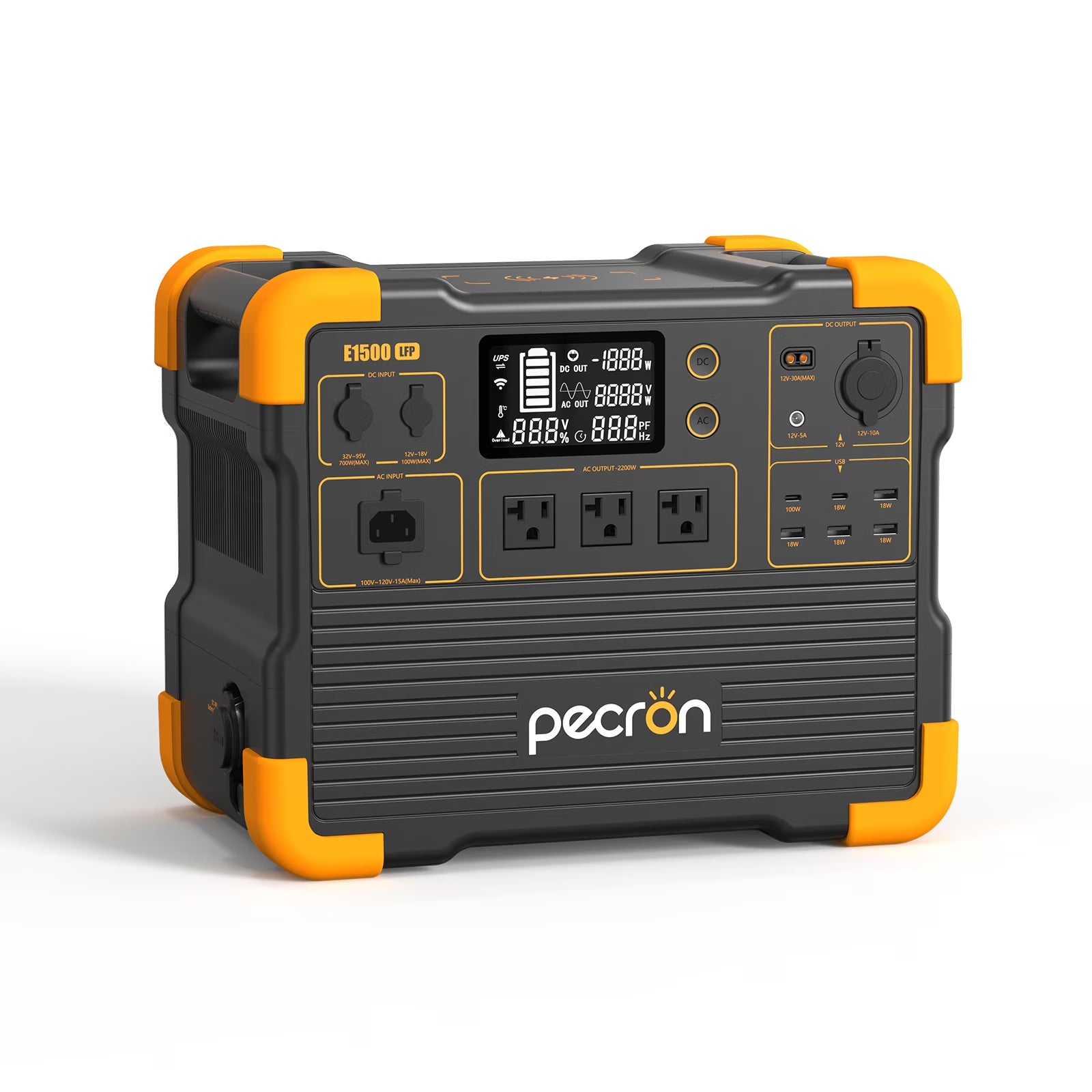PECRON E1500LFP Expandable Portable Power Station 2200W 1536Wh