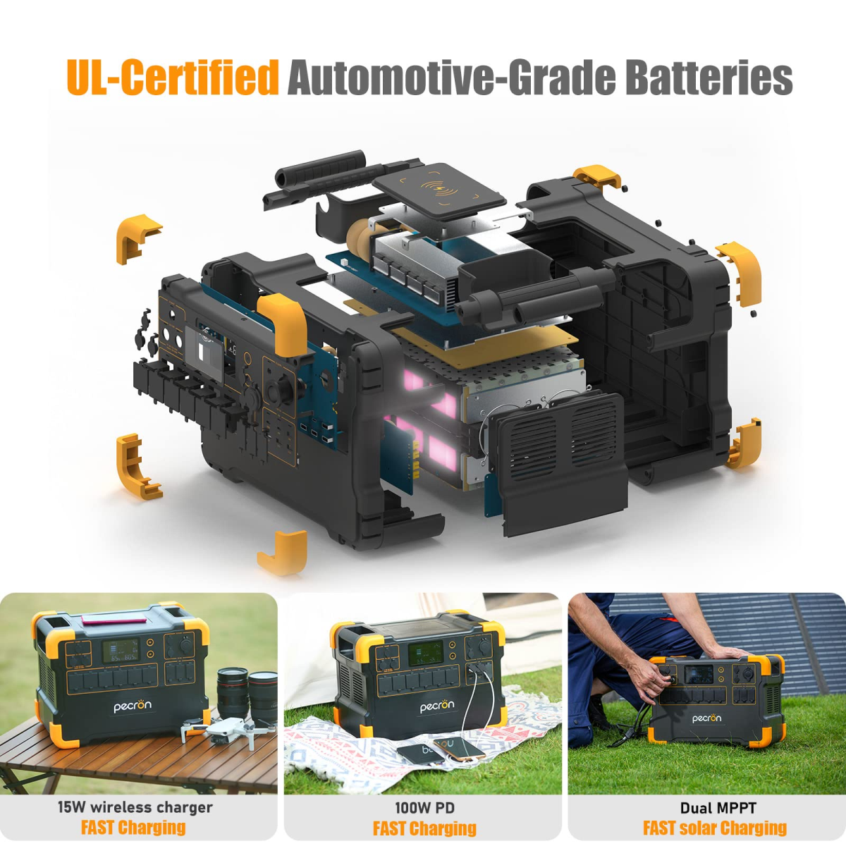 PECRON E2000LFP Expandable Solar Generator System Kit