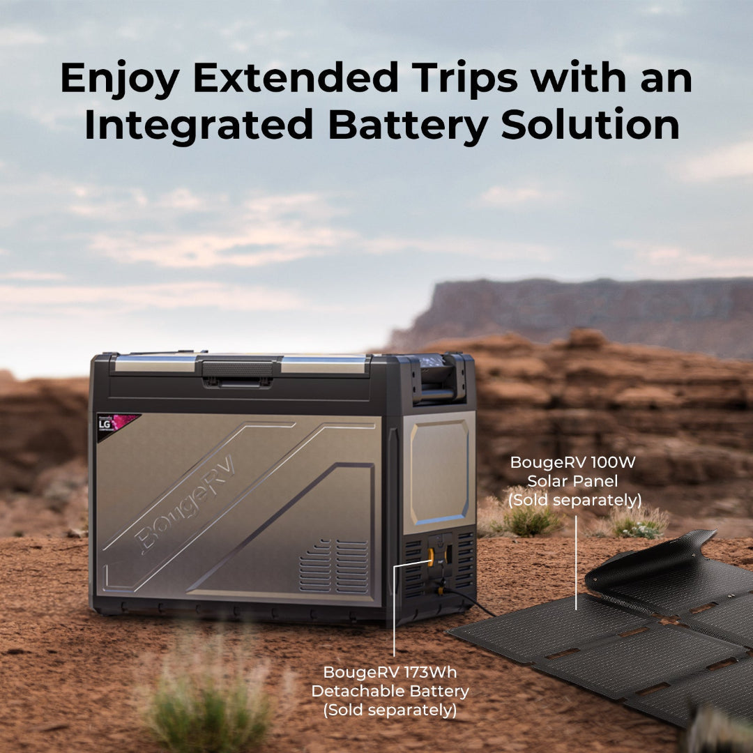 BougeRV Rocky 69QT Dual Zone 12V Portable Fridge