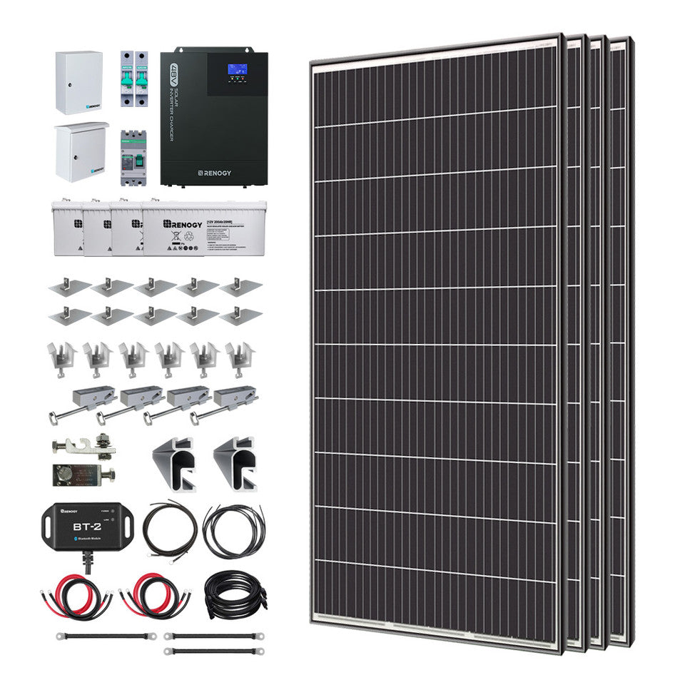 Renogy Energy 1200W/2500W Tiny House Home Cabin Kit SKU: RKIT1200D-US