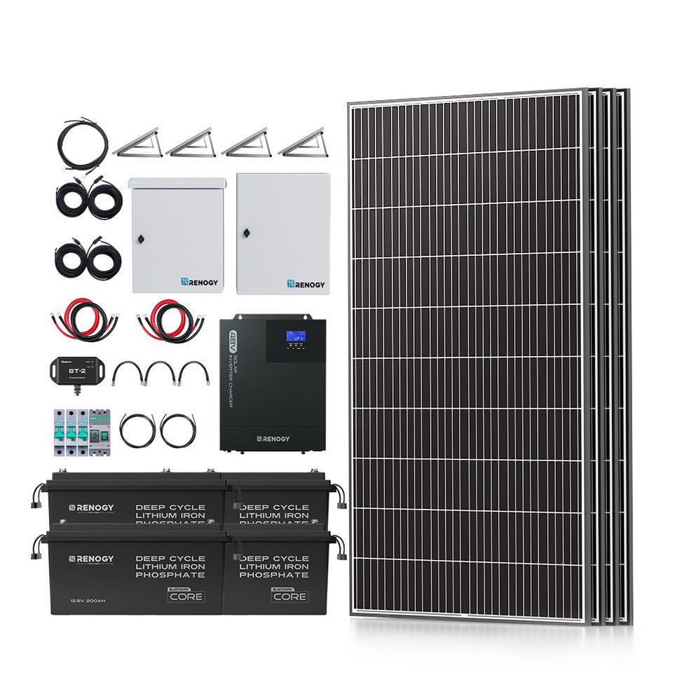 Renogy Energy 1200W/2500W Tiny House Home Cabin Kit SKU: RKIT1200D-US