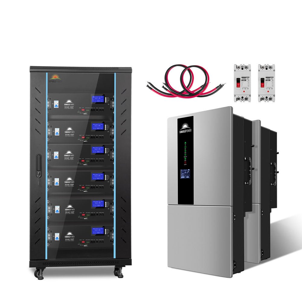Hybrid Solar Kit 7.6KW 48V Split Phase 15.36KWH/30.72KWH Lithium Battery 415/ 500 Watt Solar Panel SGH-7.6N3E/ SGH-7.6DN6E