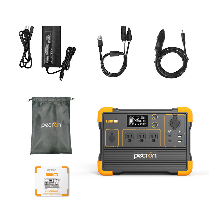 PECRON E600LFP Solar Generator System kit