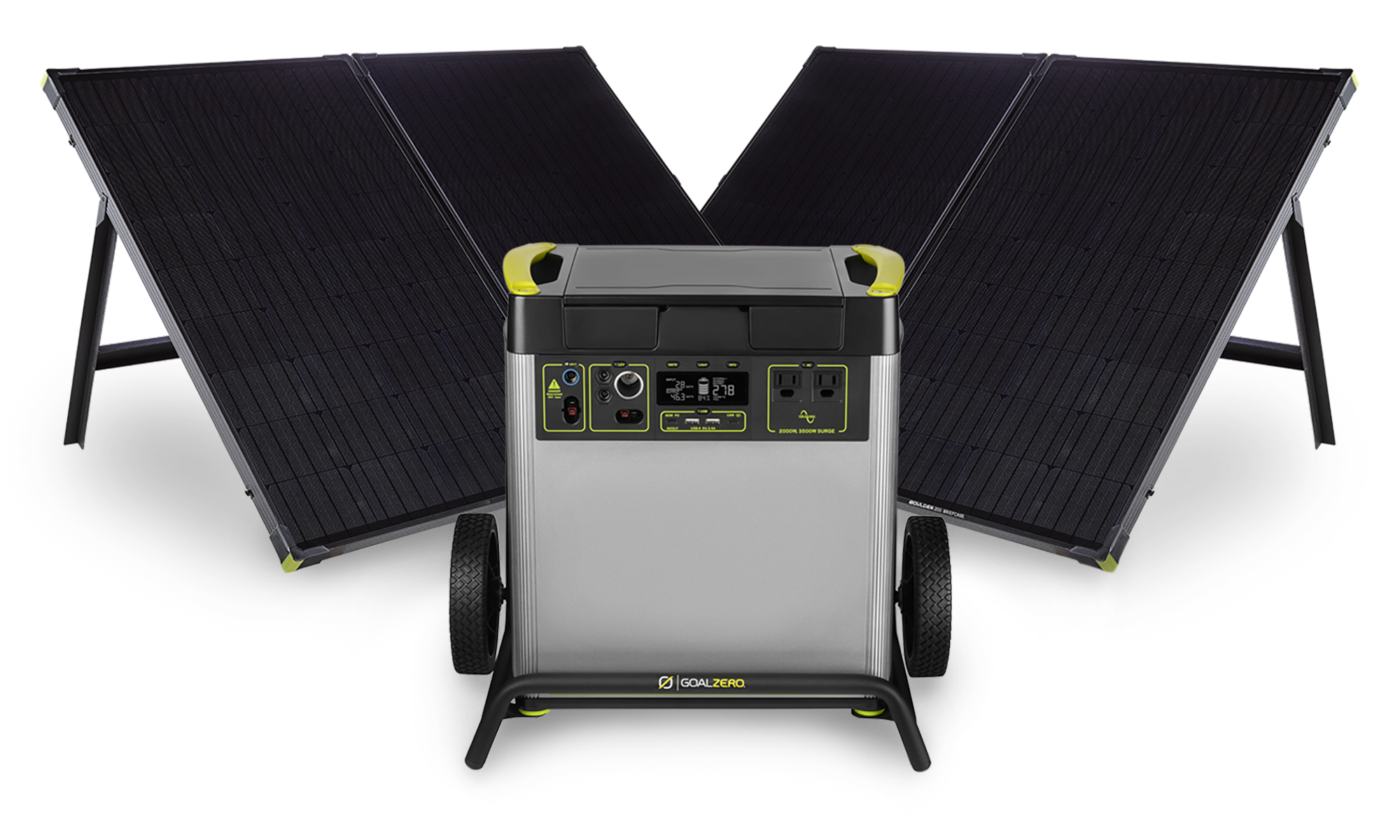 Yeti 6000X + (2) Boulder 200 BC Solar Generator