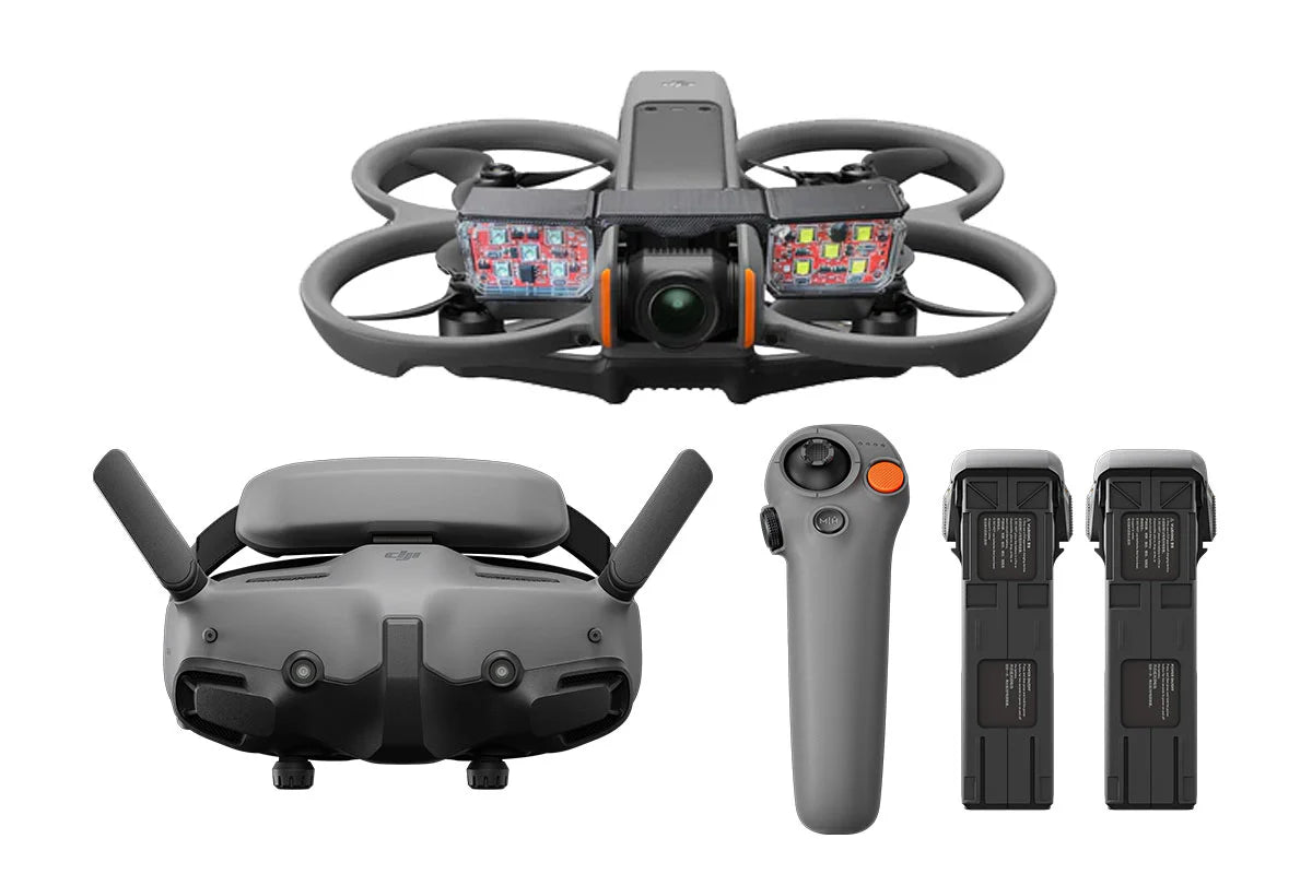 DJI Avata 2 Tactical Bundle - Fly More Kit with 3 Batteries and Lighting Kit DN-AVATA2-TACTICAL-FMC3
