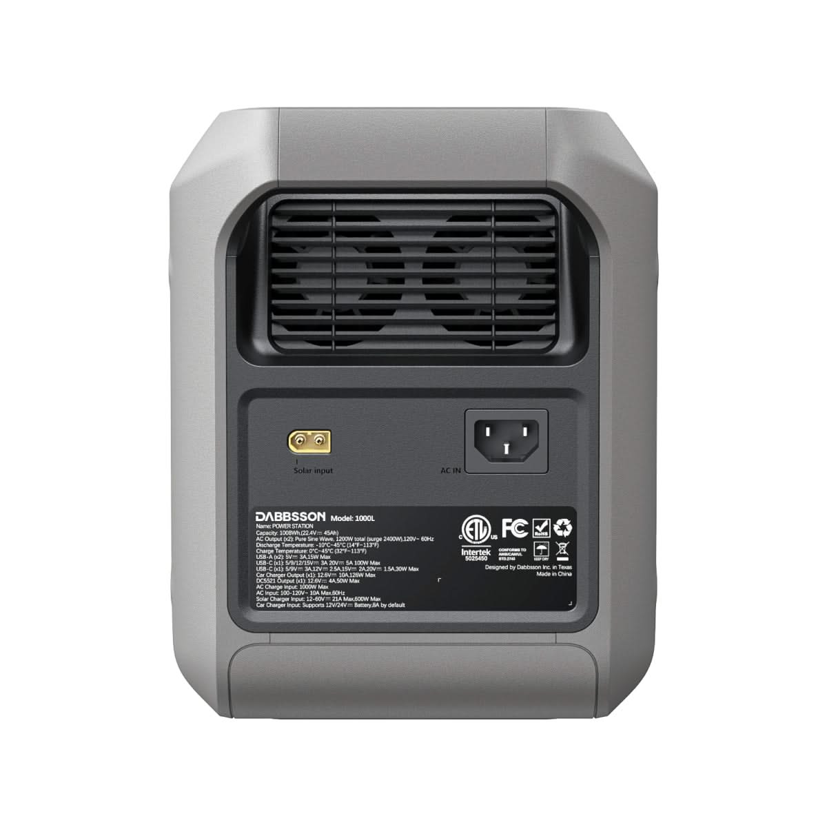 Dabbsson 1000L Portable Power Station