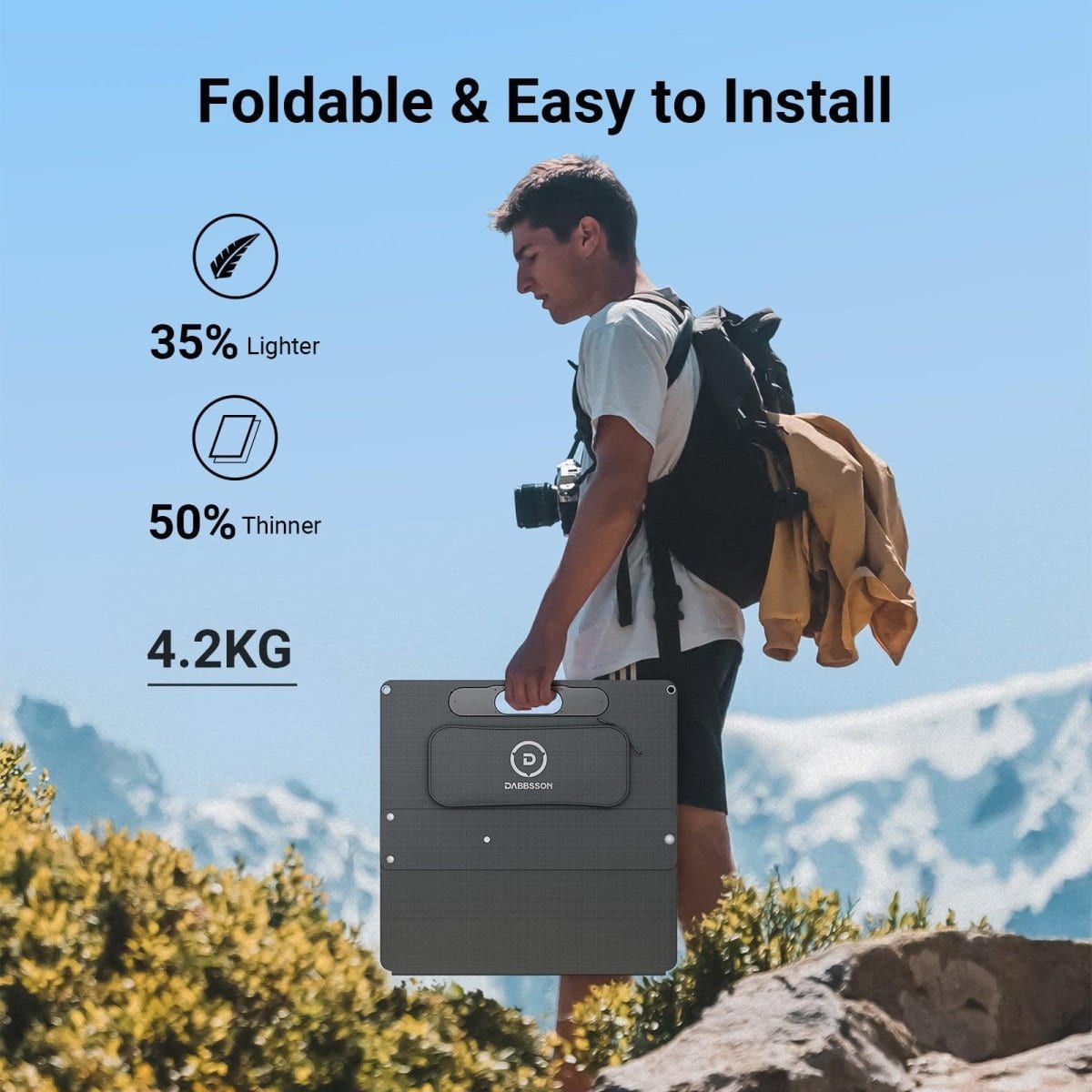 Dabbsson 120W Portable Solar Panel