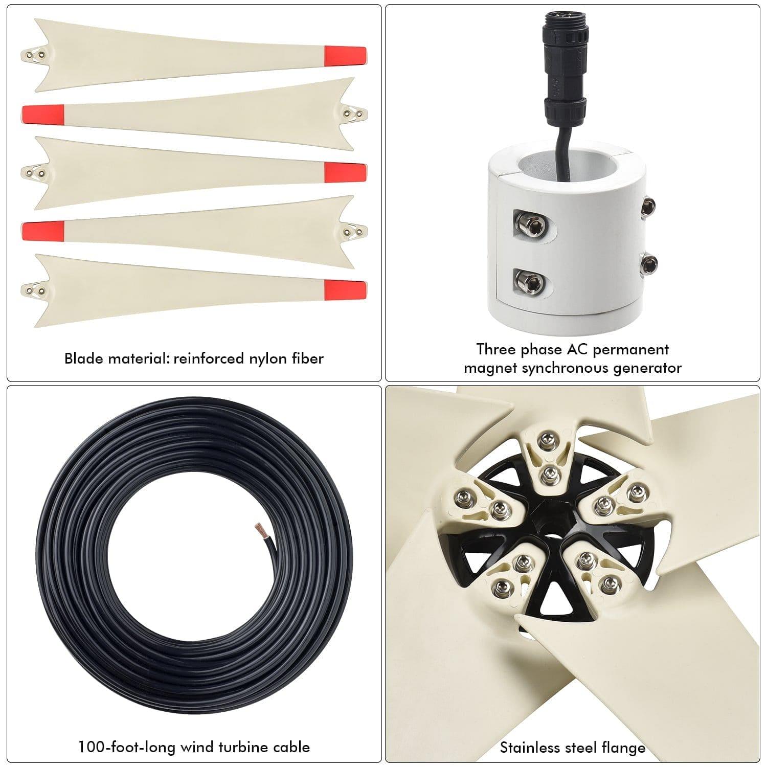 Nature's Generator Lithium 1800 Solar and Wind Generator