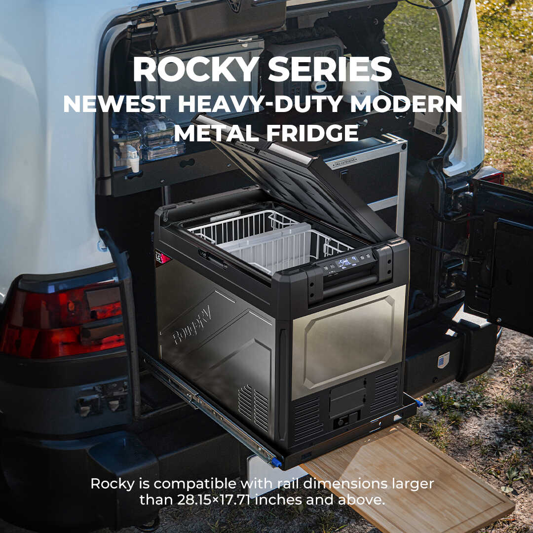 BougeRV Rocky 69QT Dual Zone 12V Portable Fridge
