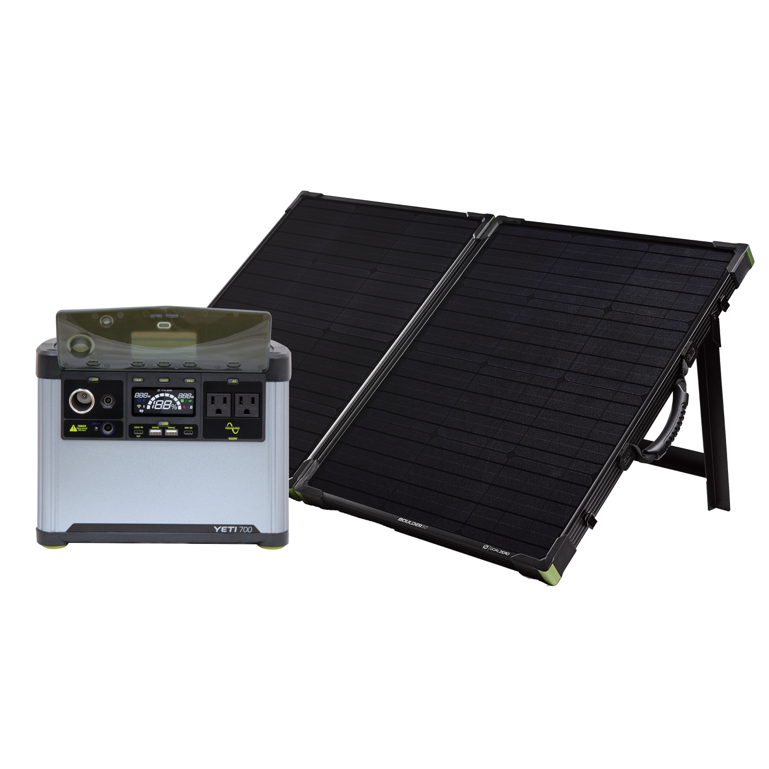 Yeti 700 + Boulder 100 BC Solar Generator